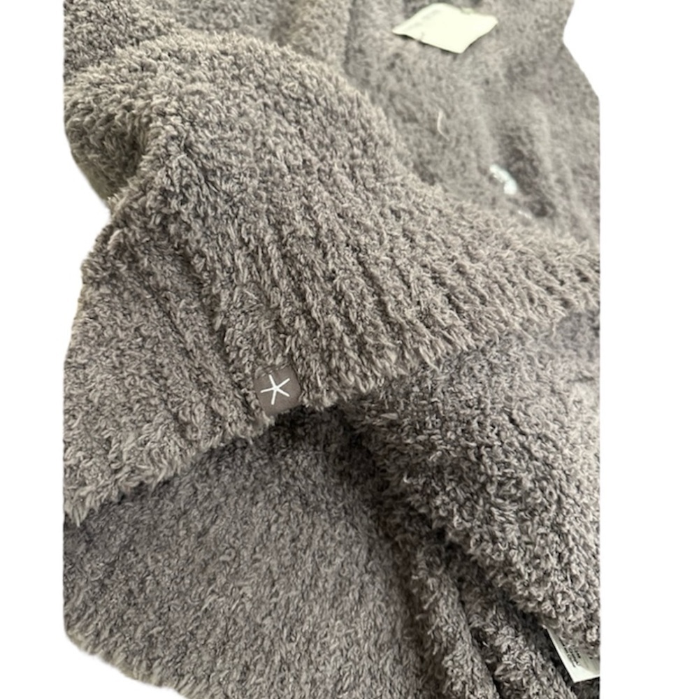 NWT Barefoot Dreams CozyChic® Women's Relaxed Zip-up Hoodie Gray - Picture 7 of 7